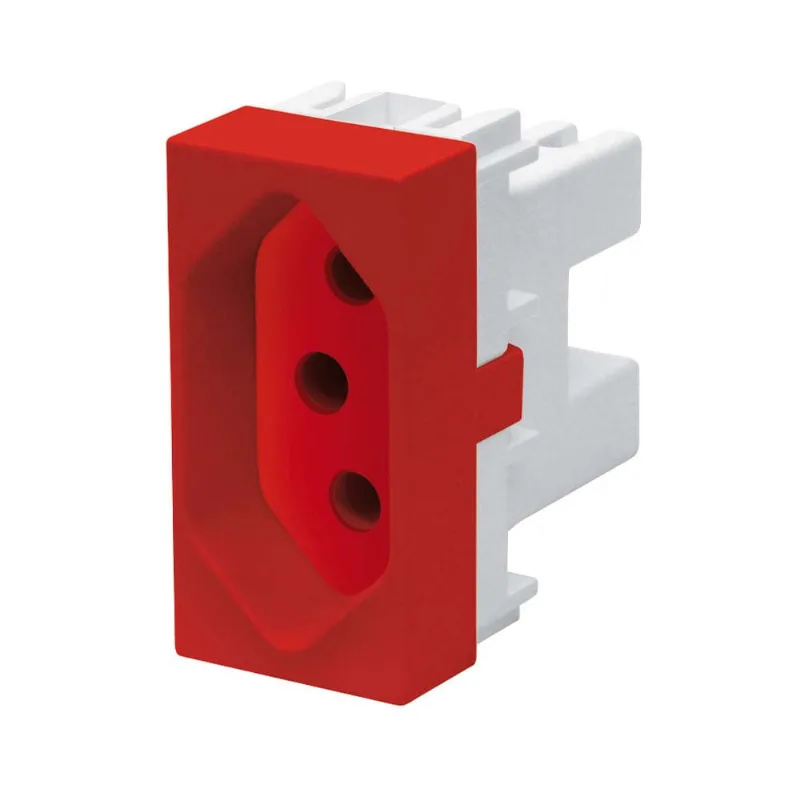 Tomada 20A 250V vermelho Habitat Fame