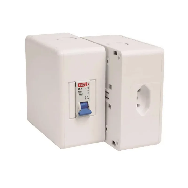Caixa Versátil de Embutir Bipolar 2PxT 16A Branco Fame