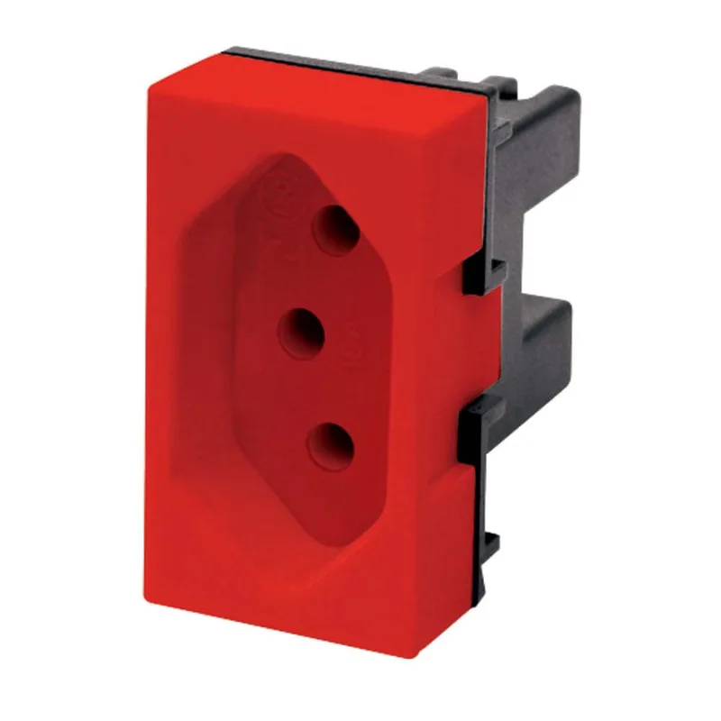Tomada 20A 250V vermelha Modulare Fame