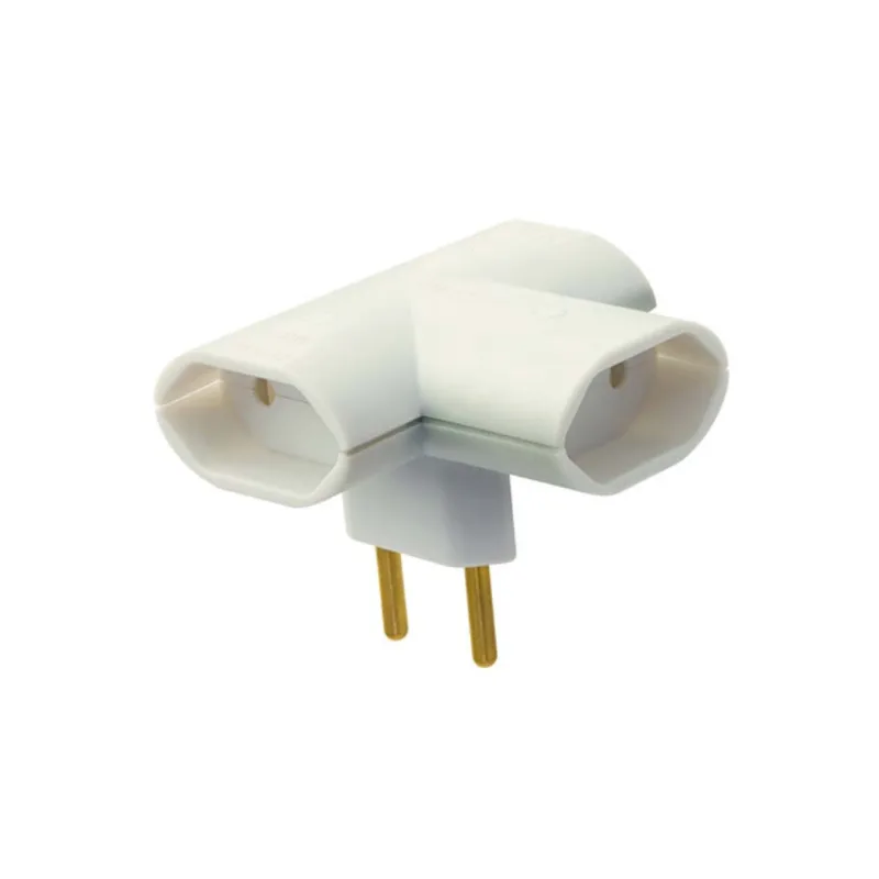 Plugue 3 saídas 10A 250V cinza Fame