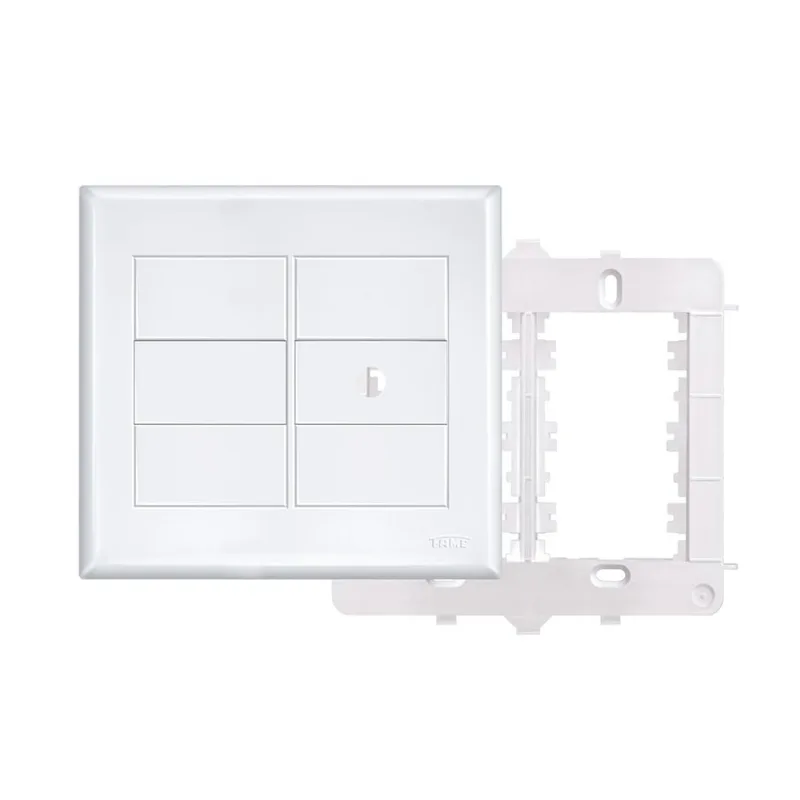 Placa Cega Fame 2889 com Suporte e Saída de Fio 4X4 EV