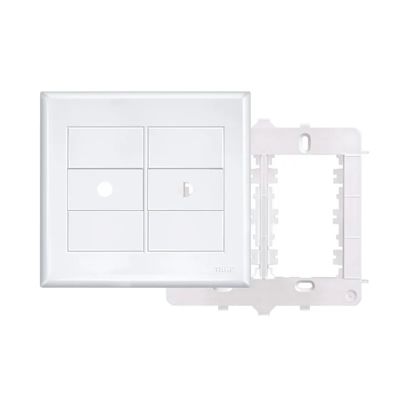 Placa Cega Fame 2890 com Suporte e Saída de Fio 4X4 EV