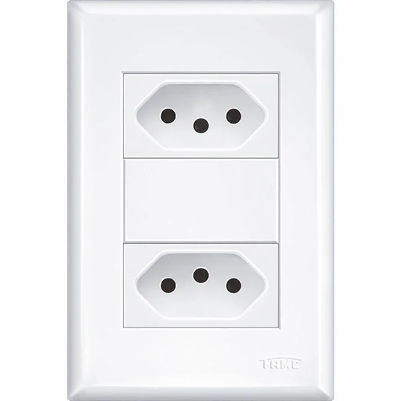 Conjunto 2 Tomadas Evidence 2p+t 20a 250 Volts 2916 - 10229164 - Fame 2 Tomadas 2p+t 20a Evidence - 2916 - Fame