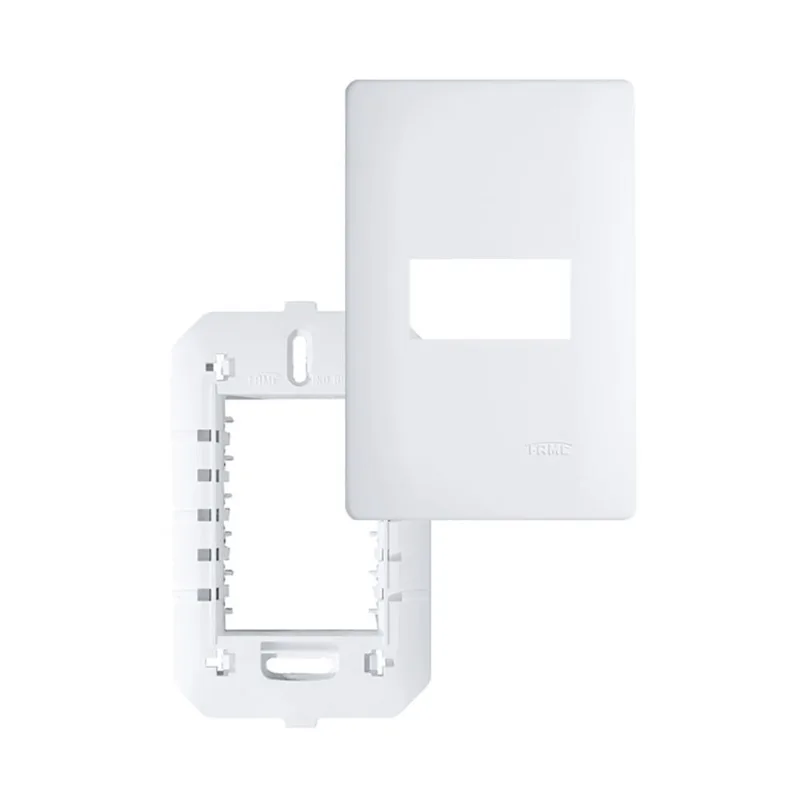 Placa Fame Habitat com Suporte 1 Módulo Horizontais 4X2