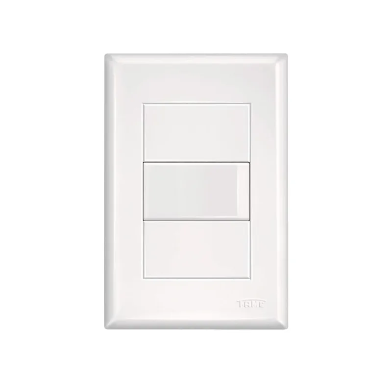 Conjunto com 1 Interruptor Simples 16A com Placa Evidence Branco - 2896 - Fame