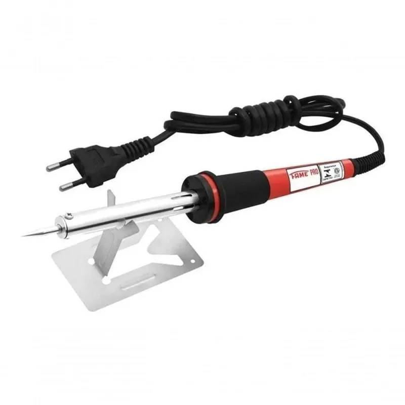 Ferro de Solda Ref.3786 40W com Suporte Aço Inox Fame Brasil 110V - OUTRAS - Agro