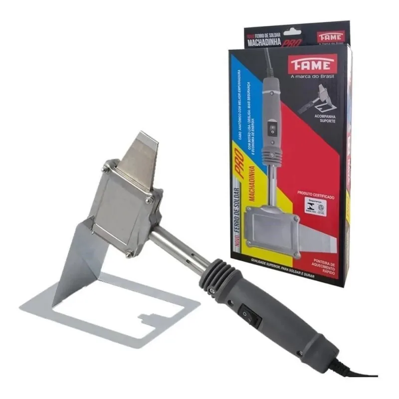 Ferro de Solda Ref.3844 com Aquecimento Rápido Preto Fame Brasil 110V - OUTRAS - Agro