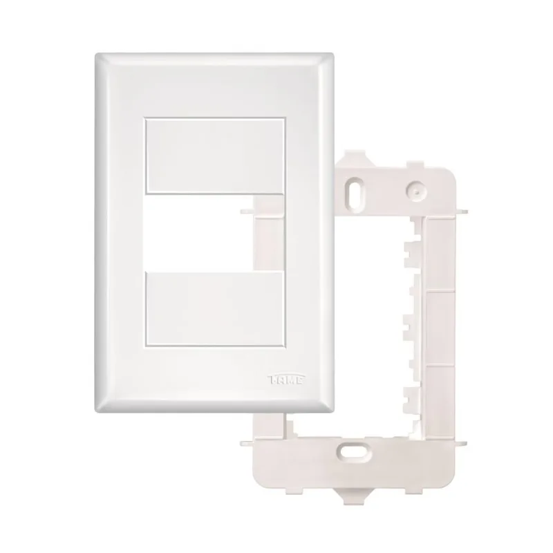 Placa Fame Evidence 3894 4X2 Fm1 1 Modulo C/Suporte Branca