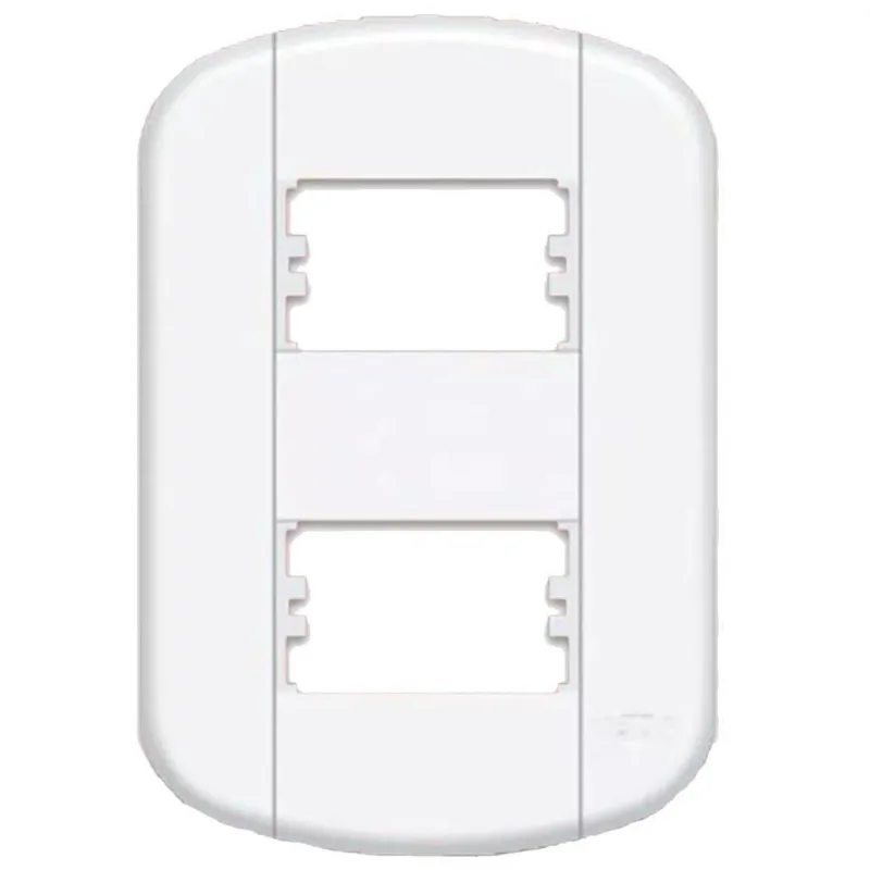 Placa 4x2 2 Módulos Distanciados Blanc Mais 11439380 Fame Placa 4x2 2 Modulos Distanciados B