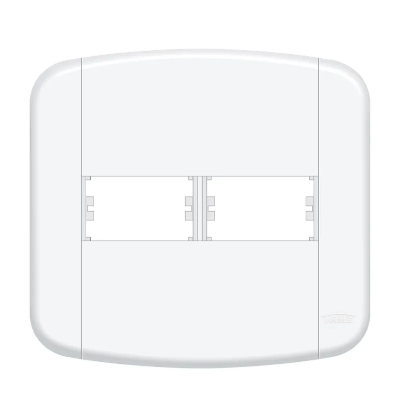Placa 4X4 Fame Blanc Mais Para 2Modulos