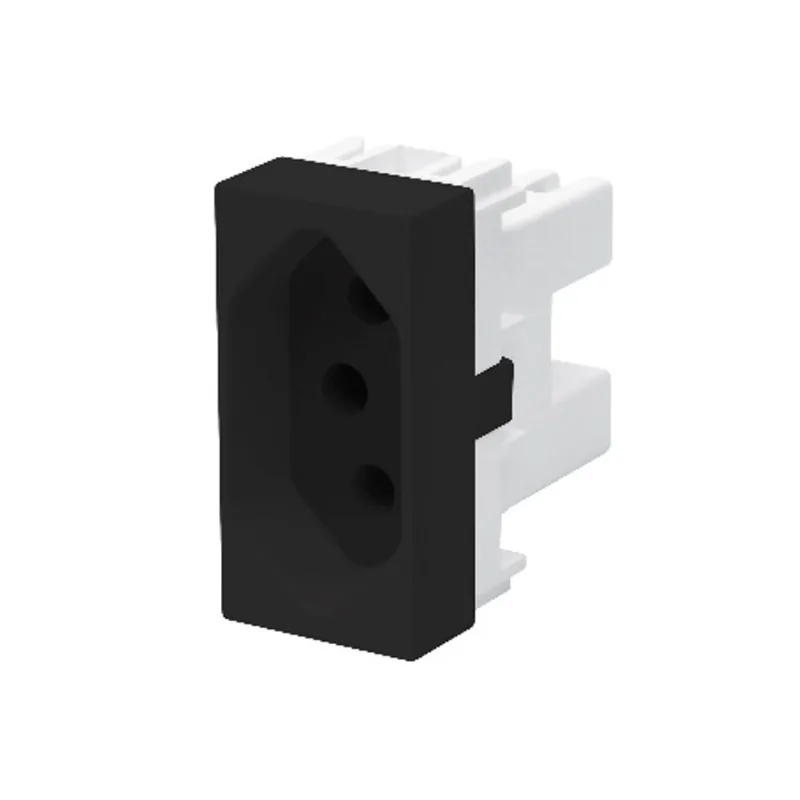 Modulo tomada 2p t 10a/250v/preta