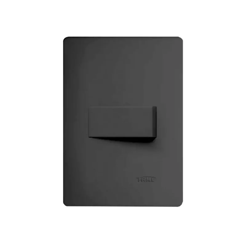 Conjunto com 1 Interruptor Simples 16A com Placa Habitat Black - 4047 - Fame