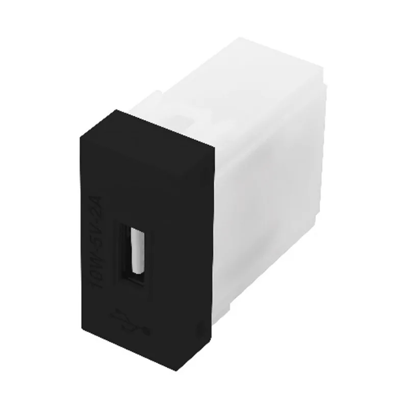 Modulo tomada usb bivolt 2a/preta