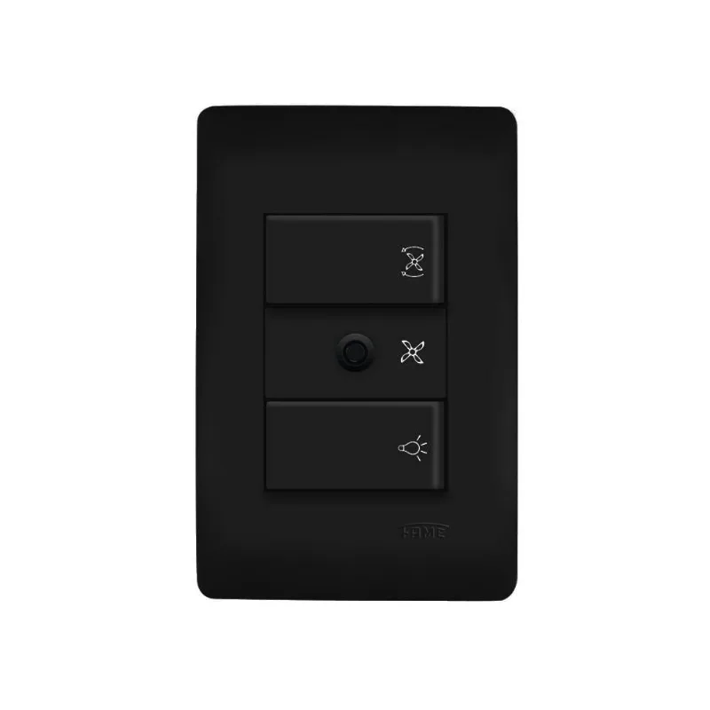 Dimmer Variador De Velocidade Fame Habitat Black Bivolt Preto