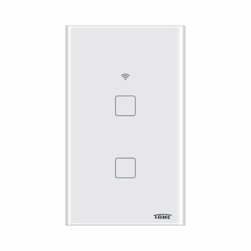 Interruptor Inteligente Touch Fame Wi-Fi 2 Teclas 4X2 Branco 4664 (MP)