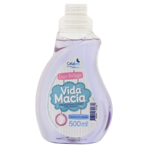 Lava Roupas Líquido Carinho Proteção Vida Macia Frasco 500ml - CARINHO - Limpeza
