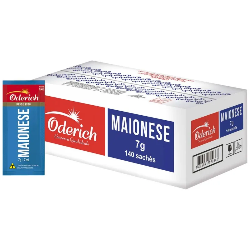 Maionese Oderich 7g 140 Unidades