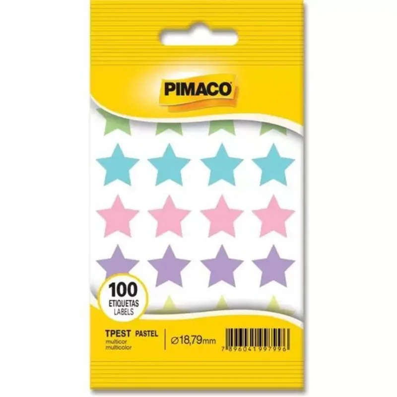 Etiqueta Tp Estrela 100un Pastel