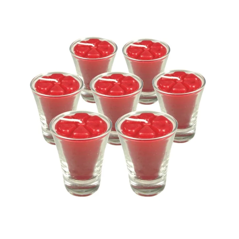 24 Velas Vermelhas Natal 12 Horas Ceia Festa Decoração