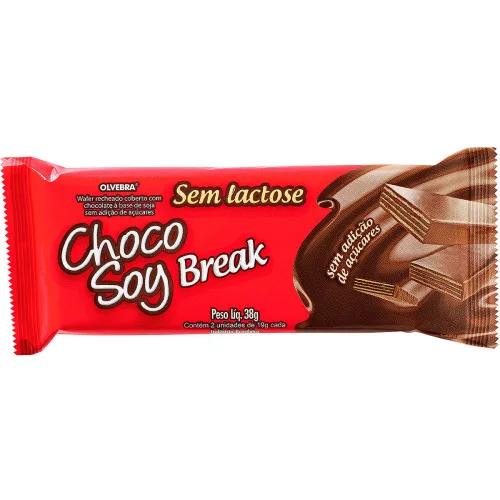 Choco Soy Break Sem Lactose - OLVEBRA