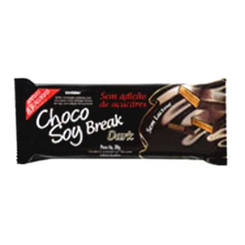 Chocolate De Soja Choco Soy Break Dark 38g Olvebra - CHOCO SOY - Mercearia