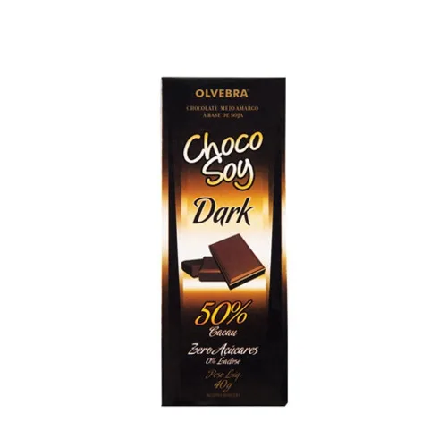 Choco Soy Break Dark Sem Adição De Açúcar Cx12 Olvebra Tudomais - CHOCO SOY