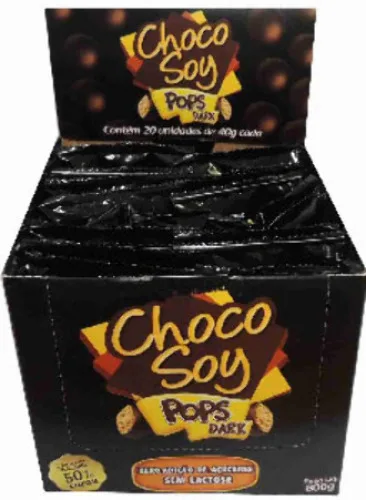 Chocosoy Pops Dark 40,0 G - OLVEBRA - Mercearia