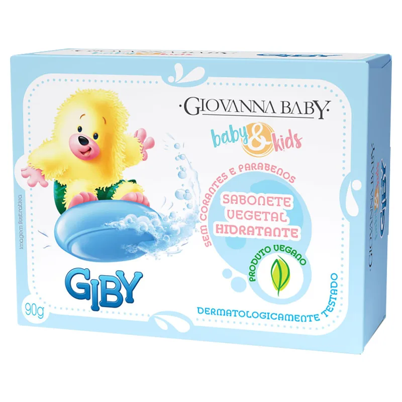 Sabonete em Barra Giovanna Baby & Kids Vegetal Giby Caixa 90g - GIOVANNA BABY - Higiene E Beleza