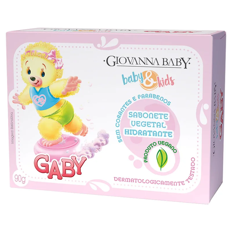 Sabonete em Barra Giovanna Baby & Kids Vegetal Baunilha Gaby Caixa 90g - GIOVANNA BABY - Higiene E Beleza