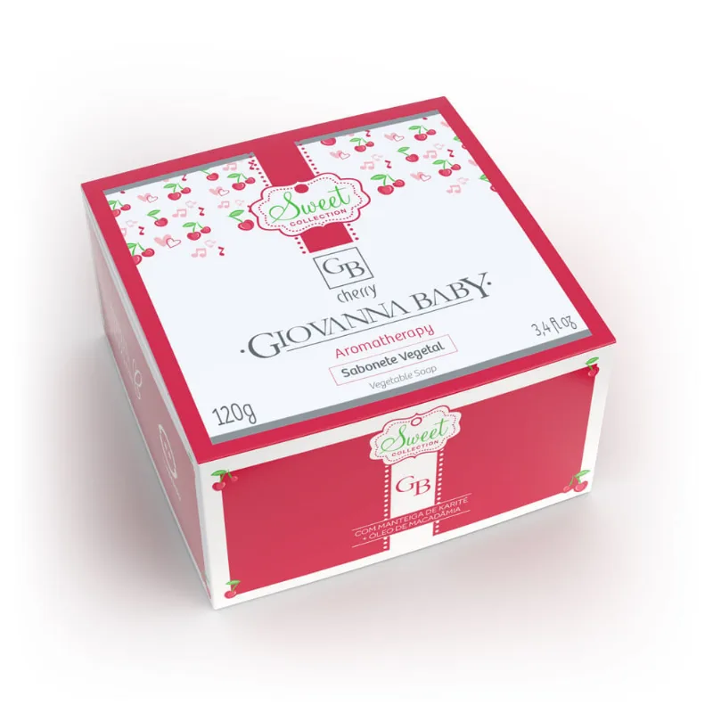 Sabonete em Barra Vegetal Cherry Giovanna Baby 120G