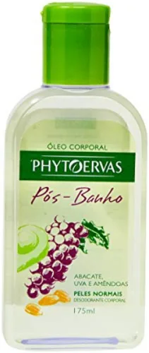 Óleo Corporal Pós Banho Abacate Uva E Amêndoas Phytoervas 175ml - PHYTOERVAS - Higiene E Beleza