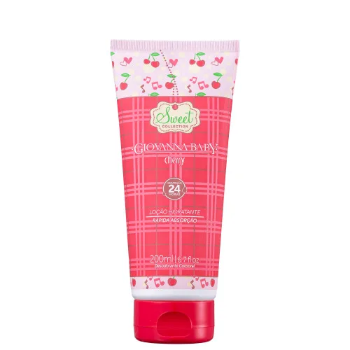 Loção Corporal Hidratante Giovanna Baby 200ml Cherry Unit - GIOVANNA BABY - Higiene E Beleza