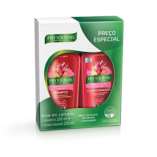 Kit Sh Co Phytoervas 250ml Revitalização E Brilho Unit - PHYTOERVAS - Higiene E Beleza