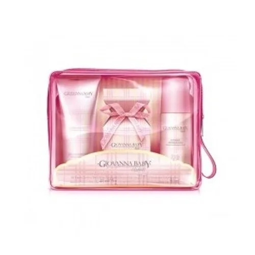 GIOVANNA B KIT MINIATURA (LC HIDR+COL+DESODORANTE)ROSA - GIOVANNA BABY - Cosméticos E Perfumaria