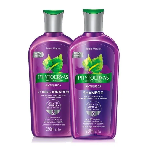 Kit Sh Co Phytoervas 250ml Antiqueda Unit - PHYTOERVAS - Higiene E Beleza