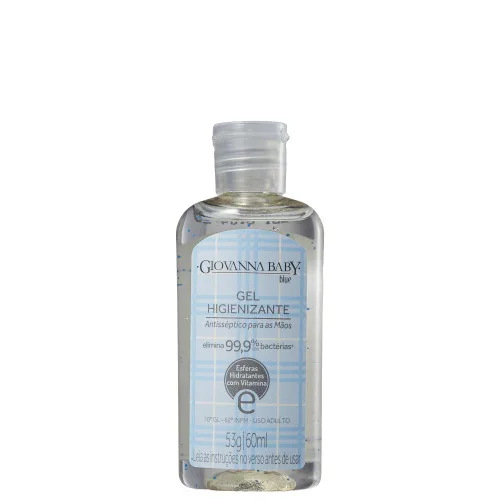 Blue Gel Higienizante Antisséptico Para As Mãos 60g Giovanna Baby - GIOVANNA BABY - Higiene E Beleza