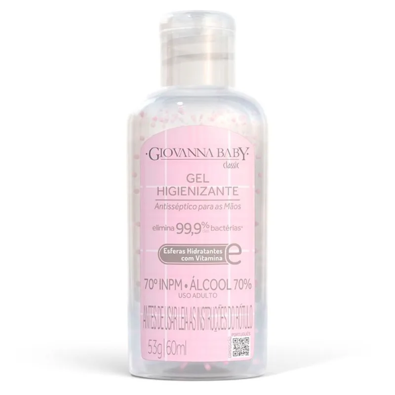 Álcool Gel Higienizante Giovanna Baby Classic 60ml 12 Unidades