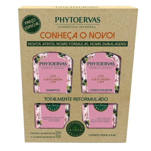 Shampoo Cond.phytoervas 250ml Lisos - PHYTOERVAS - Higiene E Beleza