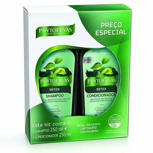 Shampoo Cond.phytoervas 250ml Detox - PHYTOERVAS