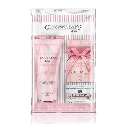 Giovanna B Kit Lc Col Sab Rosa - GIOVANNA BABY - Higiene E Beleza