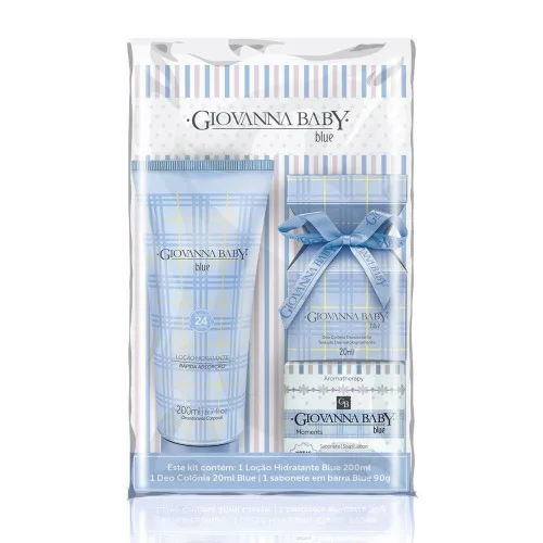 Giovanna B Kit Lc Col Sab Azul - GIOVANNA BABY - Higiene E Beleza