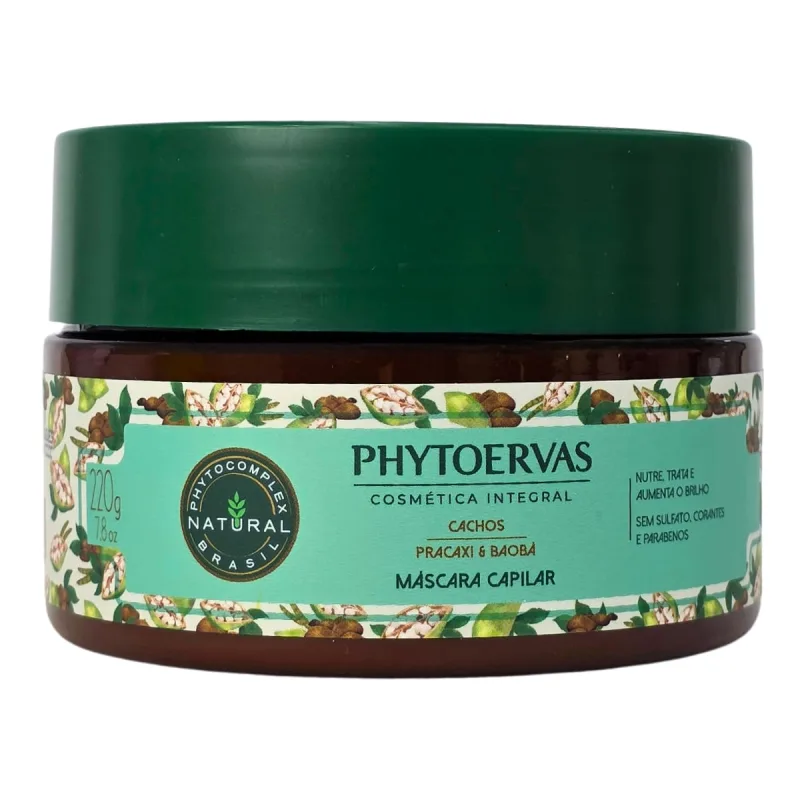 Máscara Capilar Cachos Pracaxi E Baobá Phytoervas 220g - Não Informado - Higiene E Perfumaria