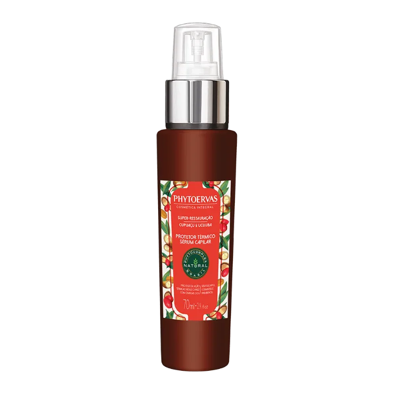 Protetor Térmico Sérum Capilar Super Restauração Cupuaçú e Ucuúba Phytoervas 70ml