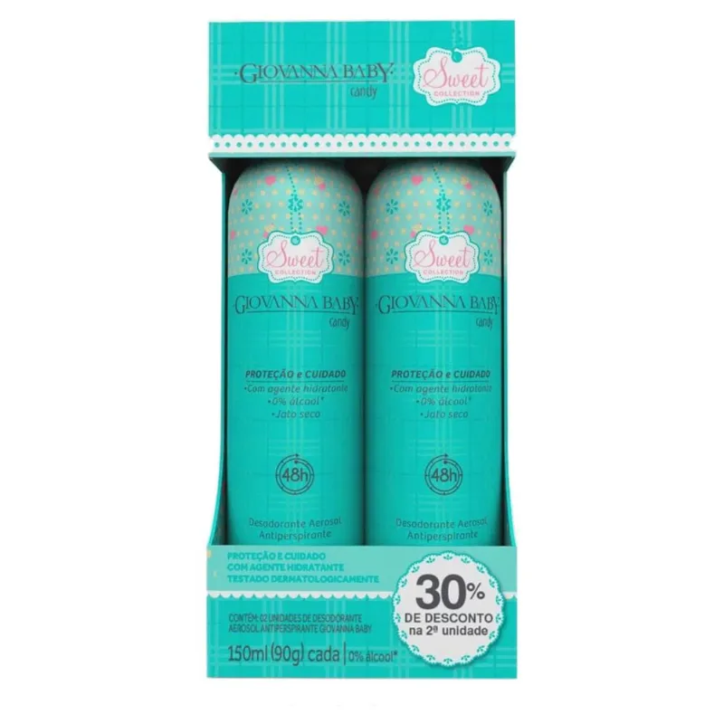Desodorante Giovanna Baby Aero Candy C/2 Unidades