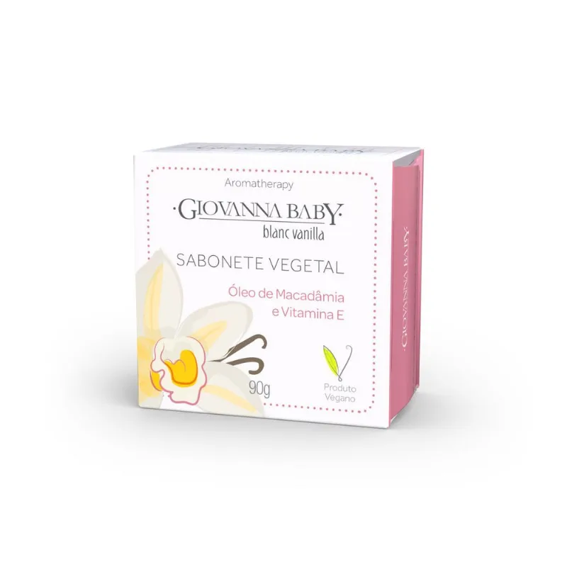 Sabonete Vegetal Quadrado Blanc Vanilla 90G