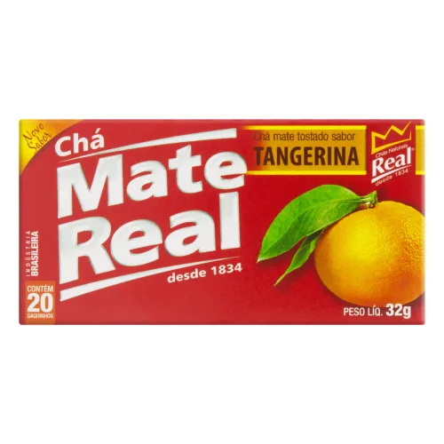 Chá Mate Tostado Tangerina Real Caixa 32g 20 Unidades - REAL - Mercearia
