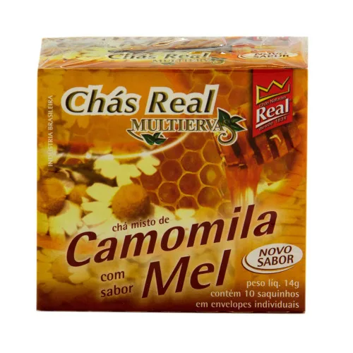 Chá Misto Camomila Com Mel Real Multiervas Caixa 14g 10 Unidades - MULTIERVAS - Mercearia