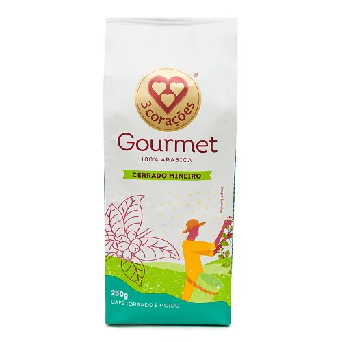 CAFÉ 3 CORAÇÕES 250G GOMERT CERRADO MINEIRO - 3 CORACOES - Mercearia E Gastronomia
