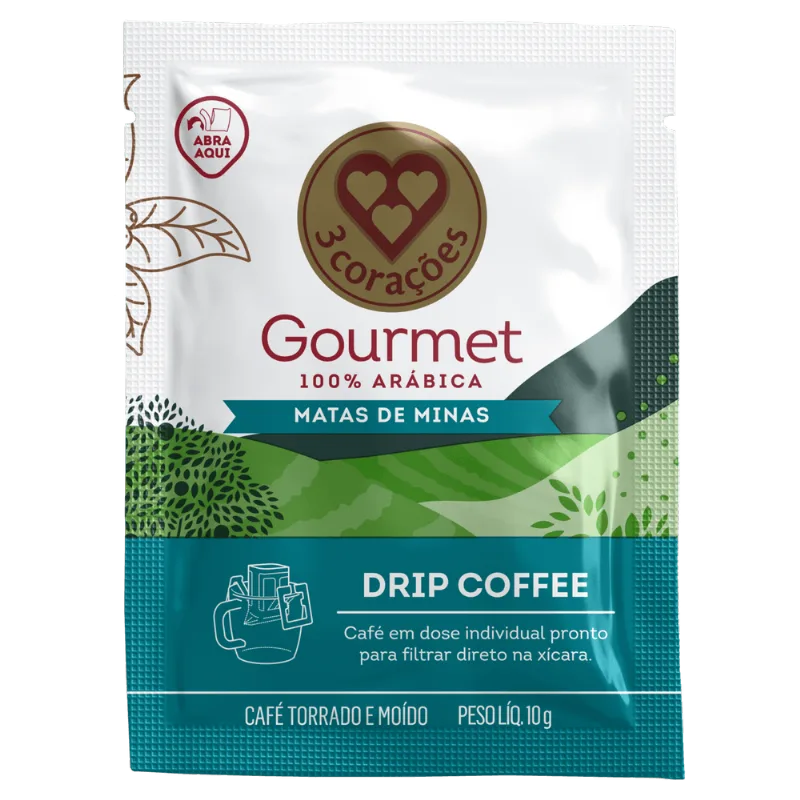 Café Drip Coffee Gourmet Matas de Minas 3 Corações 100g