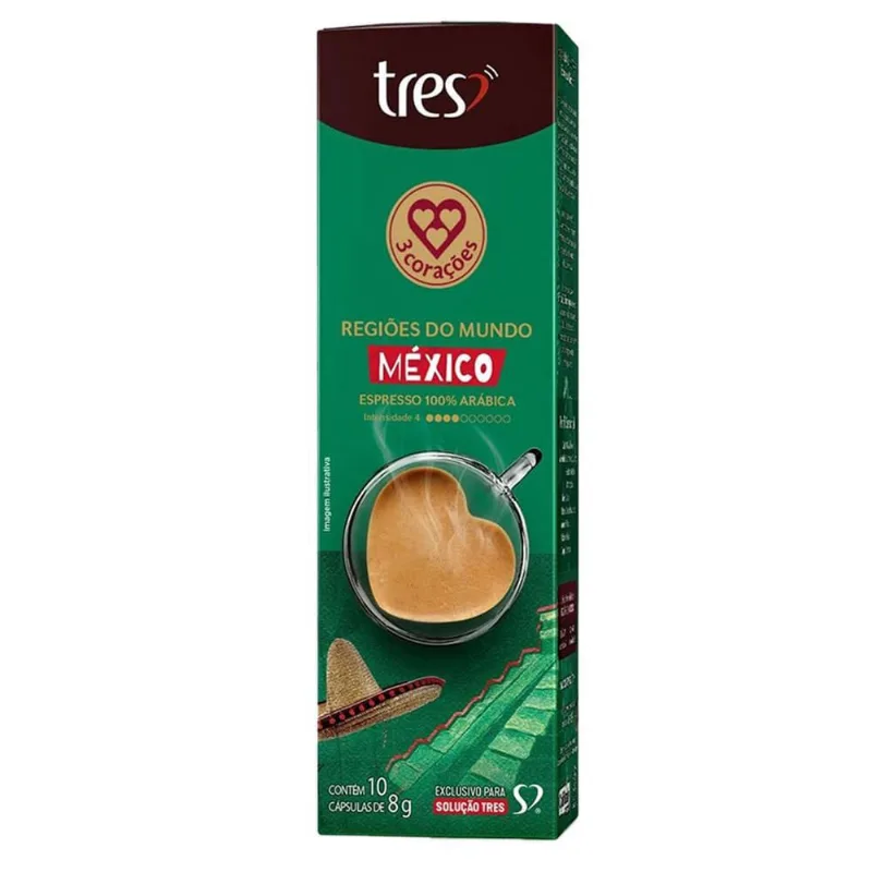 10 Cápsulas De Café Cápsula Três Corações Regiões México